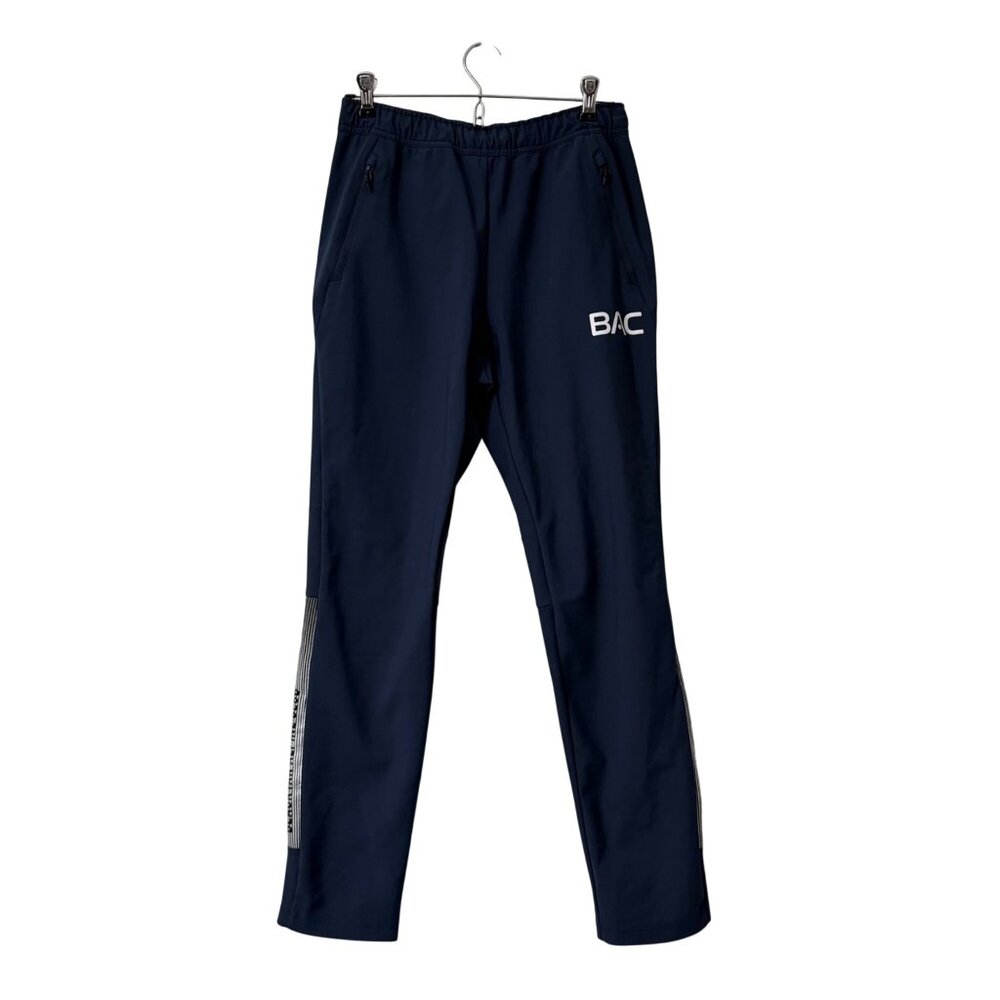 Black Yak Navy Side Striped Fleece Lined Performance Jogger Pants Mens Small
